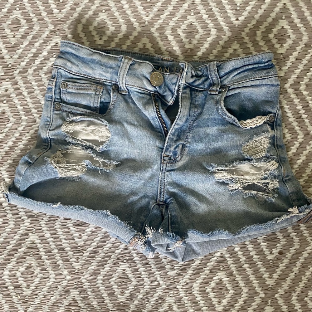American eagle distressed Jean shorts